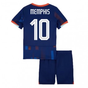 Seconda Maglia Paesi Bassi Memphis 10 Euro 2024 Bambino